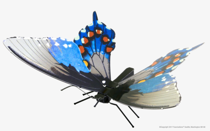 Metal Earth 3d Laser Cut Model Kit Butterfly - Fascinations Metal Earth Butterflies 3d Metal Model, transparent png download
