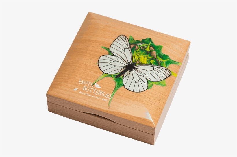 Silver Numismatic Black-veined White Butterflies In - Coin, transparent png download