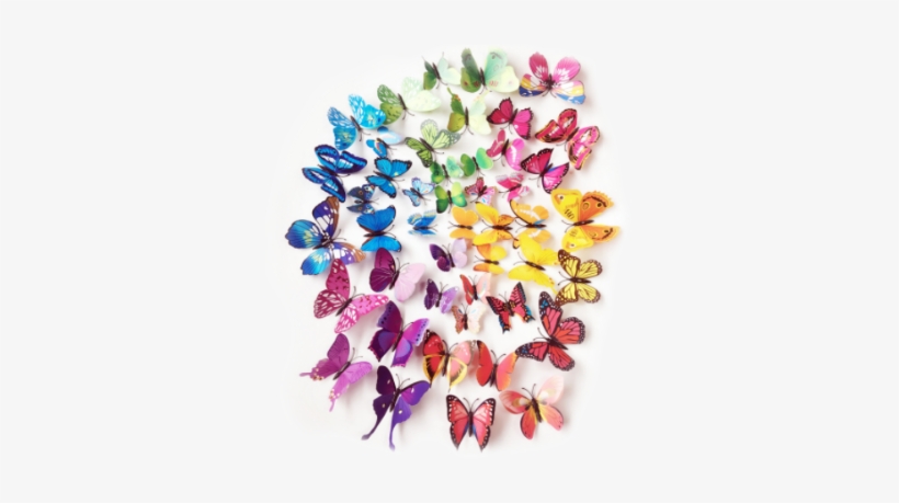 3d Butterfly Wall Stickers Or Fridge Magnets - Sticker, transparent png download