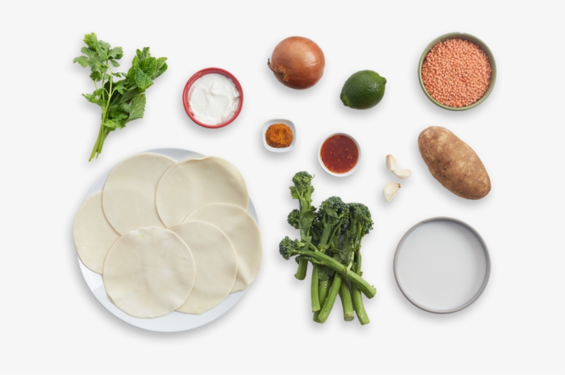 Potato & Broccolini Samosas With Coconut Lentils & - Potato, transparent png download