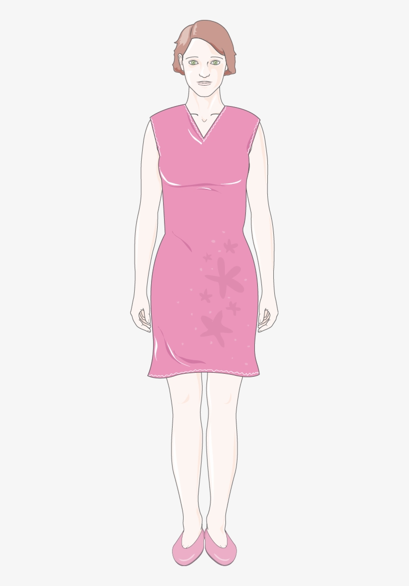 Caucasian Young Woman - Illustration, transparent png download
