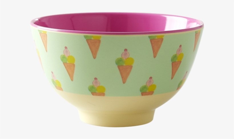 Ice Cream Print Small Melamine Bowl Rice Dk - Bowl, transparent png download