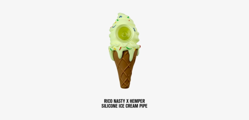 Limited Edition Rico Nasty Silicone Ice Cream Pipe - Rico Nasty Hemper Pipe, transparent png download