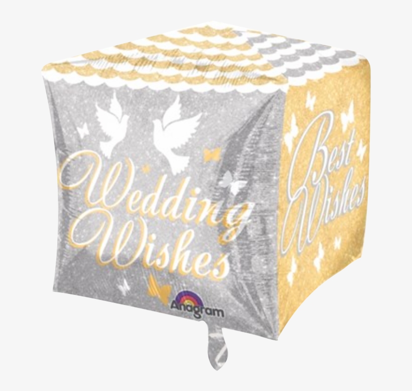 Wedding Wishes Cubez Foil Balloon - Anagram Supershape Diamondz - Wedding Wishes, transparent png download