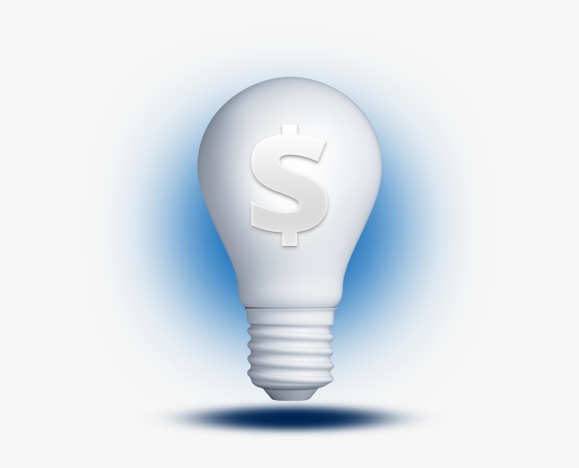 3d White Lightbulb Smat Option Loan Featuredcontent - Incandescent Light Bulb, transparent png download