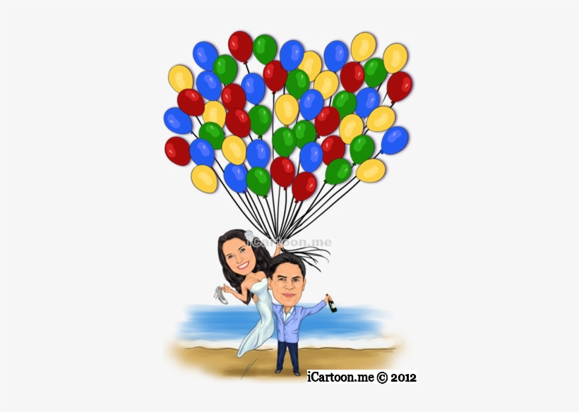 Wedding Caricature Poster For Guest To Sign - Caricature, transparent png download