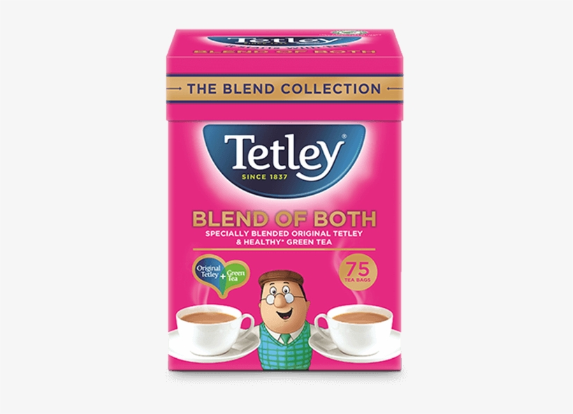 Tetley Blend Of Both Green And Original Tea - Tetley Blend Of Both, transparent png download