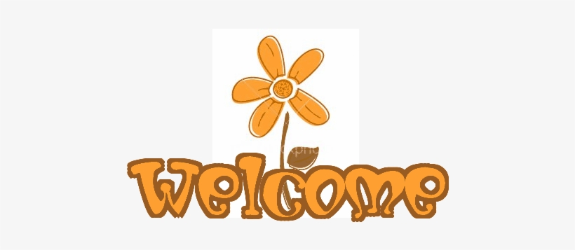 Cute Welcome Png Svg Black And White Download - Orange Welcome, transparent png download
