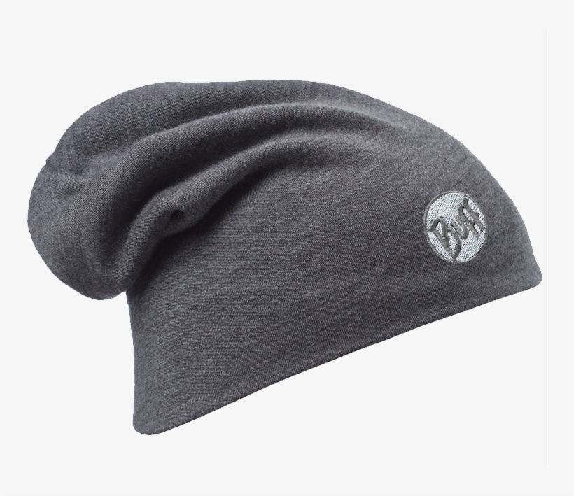 Grey - Gray Beanies By Buff - Gray Merino Wool Thermal Hat, transparent png download