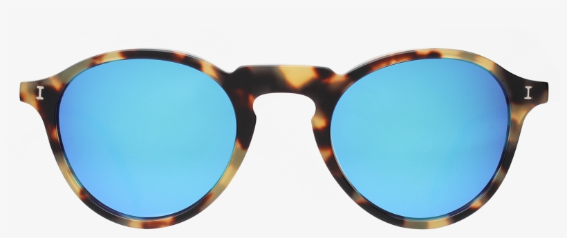 Capri Tortoise With Blue Mirrored Lenses Front Hi Res - Mirrored Sunglasses, transparent png download