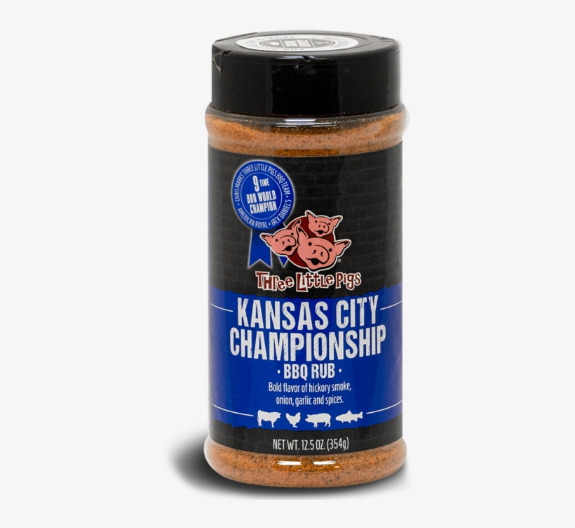 'three Little Pigs' Kansas City Championship Bbq Rub - Three Little Pigs Bbq Sauce, Kansas City Sweet - 14, transparent png download