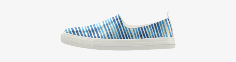 Watercolor Stripes Grunge Pattern - Slip-on Shoe, transparent png download