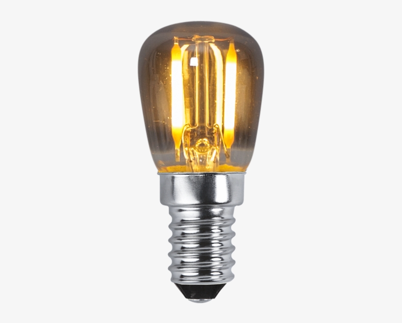Led Lamp E14 St26 Soft Glow - Lampada Led E14 Smerigliata Bianco Caldo 1,3w Filamento, transparent png download