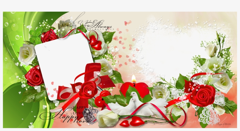 Love Frame Photoshop Png, transparent png download