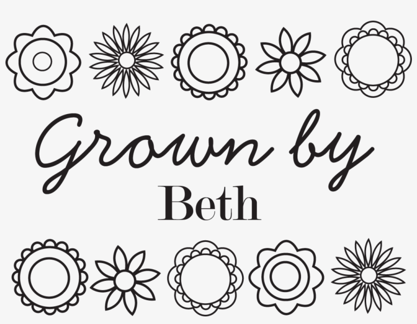 Grown By With Flowers Border Stamp - Postage Stamp, transparent png download