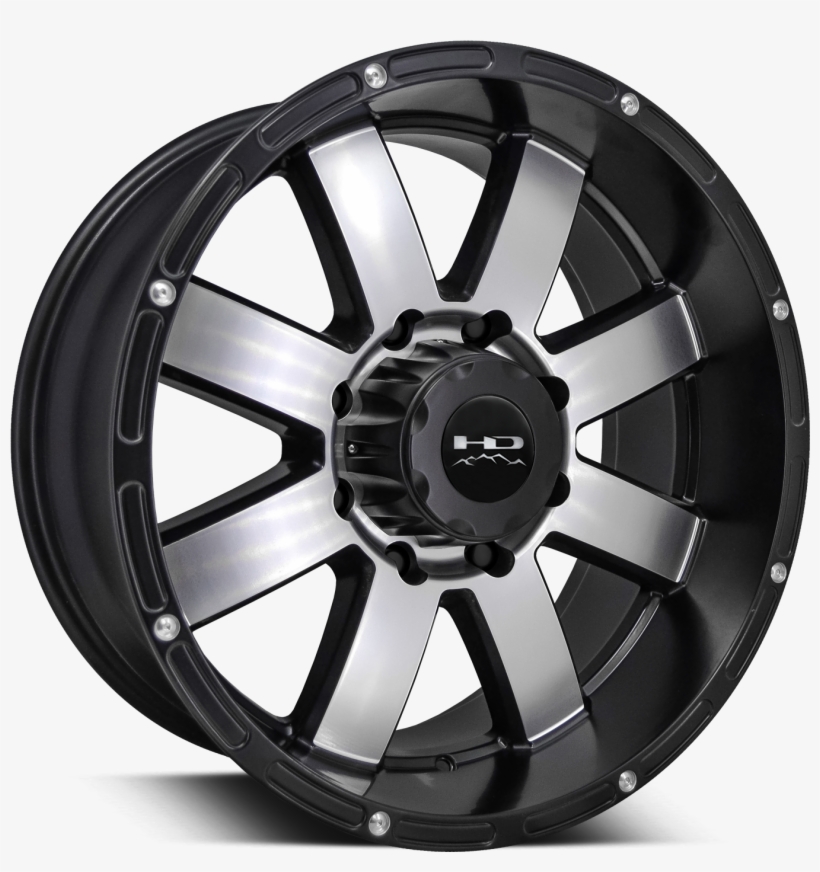 Hd Off-road Timber Satin Black Machined Face - Remington 8 Point Atv Rim, transparent png download