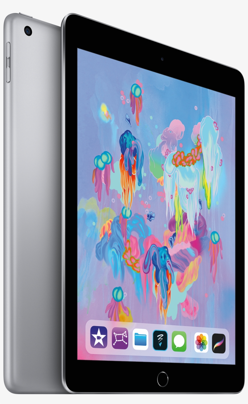 Apple Ipad 2018 32gb Free Decoded Leather Cover - Apple Ipad 2018 Space Grey, transparent png download