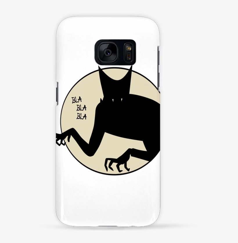 Case 3d Samsung Galaxy S7 Bla Bla Bla By Teeshirt-design - T-shirt, transparent png download