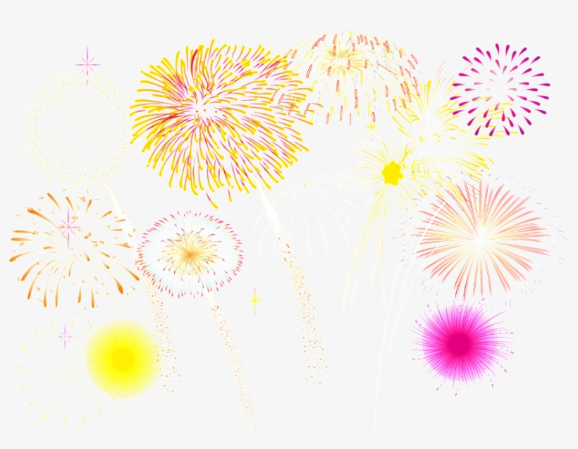 Various Colored Fireworks Transparent Decoratives In - Party Zone, transparent png download