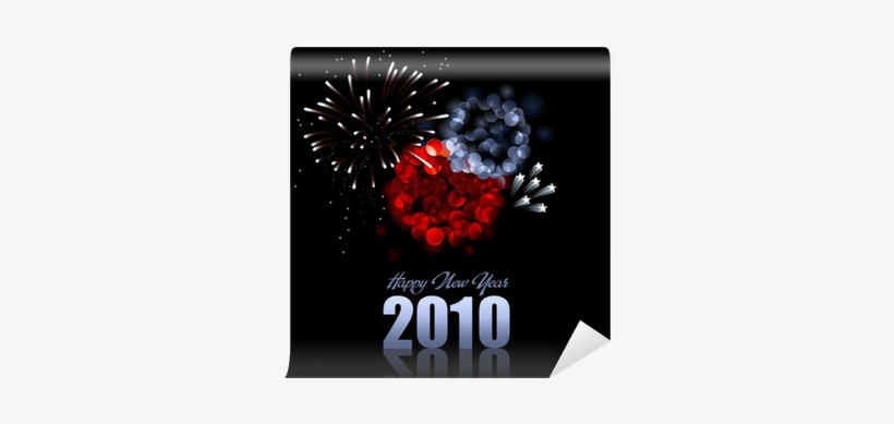 Red And Blue New Year's Fireworks Wall Mural • Pixers® - Fireworks Background, transparent png download