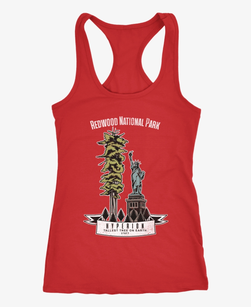 Color Splash Redwood Hyperion Tree Tank - Will Run For Wine, transparent png download