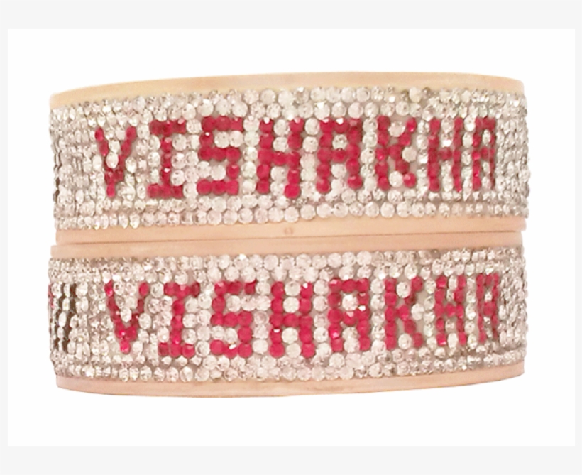 Broad 9line Wedding Name Bangles-n10 - Name Chura, transparent png download
