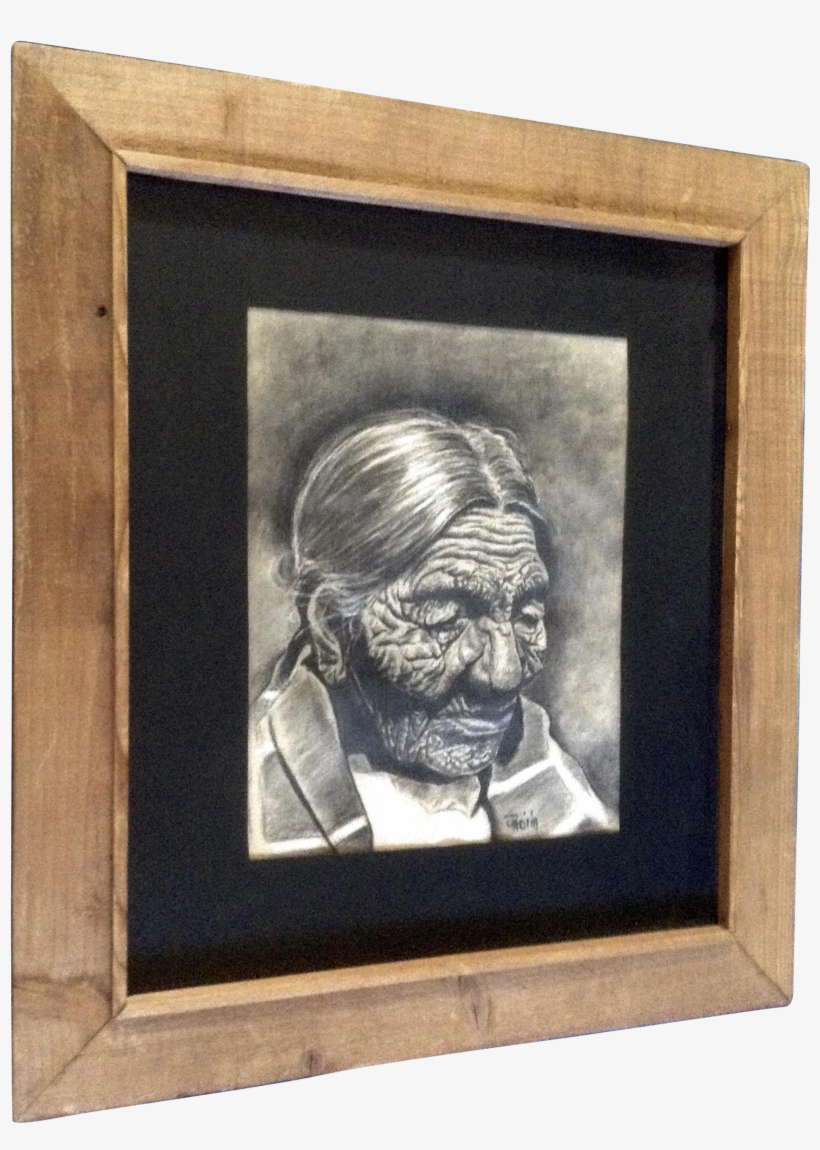 Patricia Jantzen, Large Charcoal Pastel Sketch Portrait - Picture Frame, transparent png download