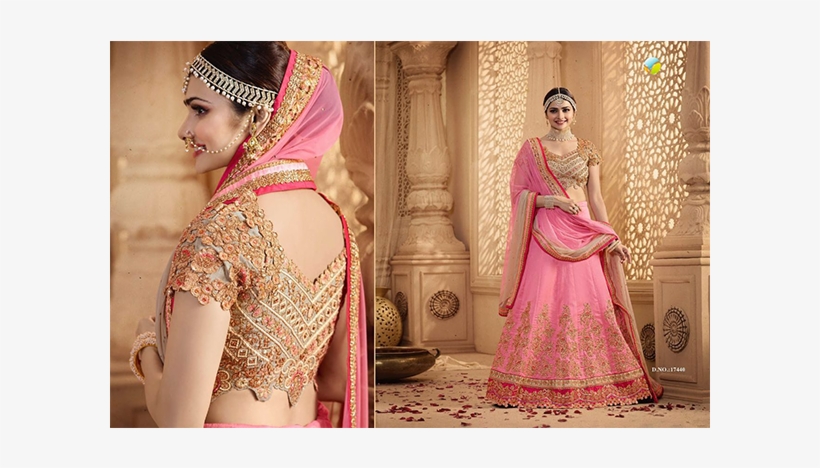 Bridal-2 - Pink Party Wear Lehengas, transparent png download
