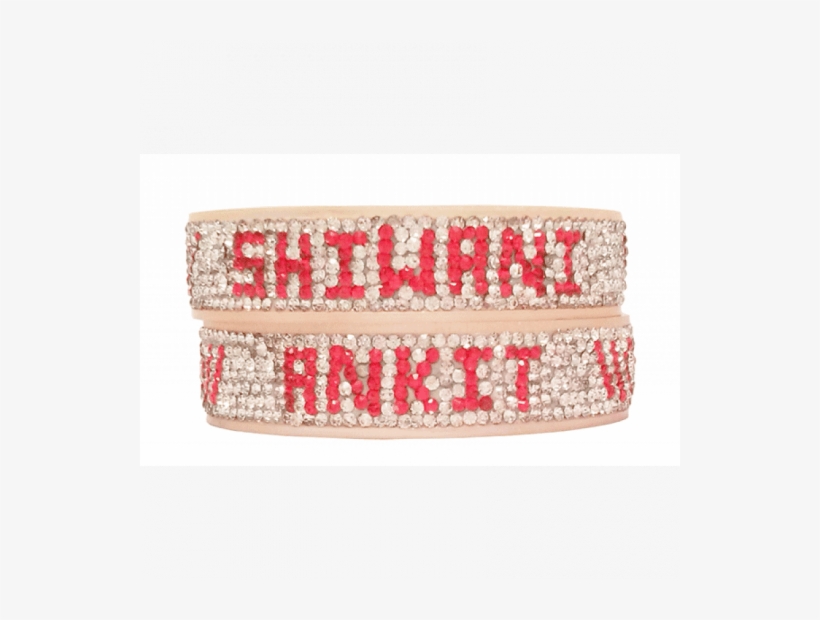 Red Stone Wedding Name Bangles-n6 - Bridal Chura With Name, transparent png download