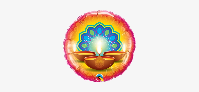18" Diwali Festival Of Lights - Fire Truck Happy Birthday Foil Balloon, transparent png download