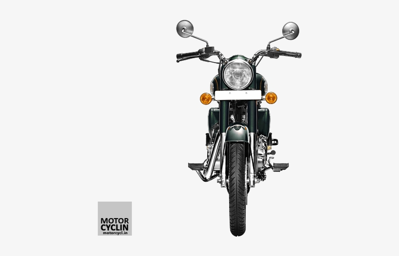 Royal Enfield Bullet 500 Specifications Front View - Single Rod Leg Guard For Royal Enfield, transparent png download