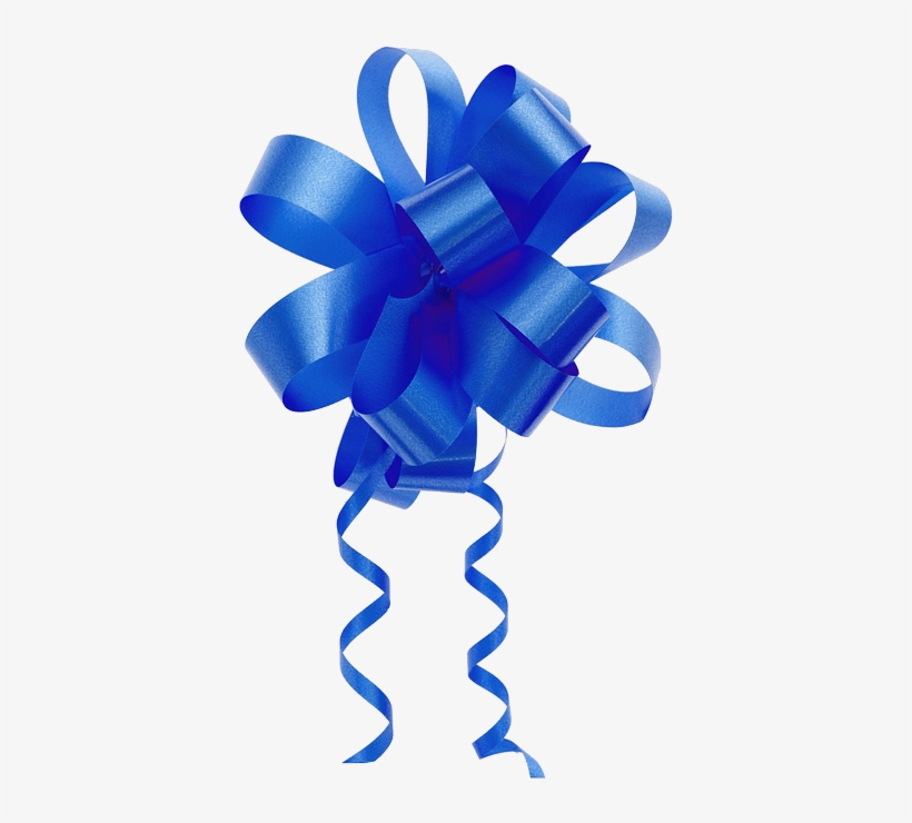 Cinta Azul De Regalo Ribbon Bows, Ribbons, Clipart, - Moños De Regalo Azul, transparent png download