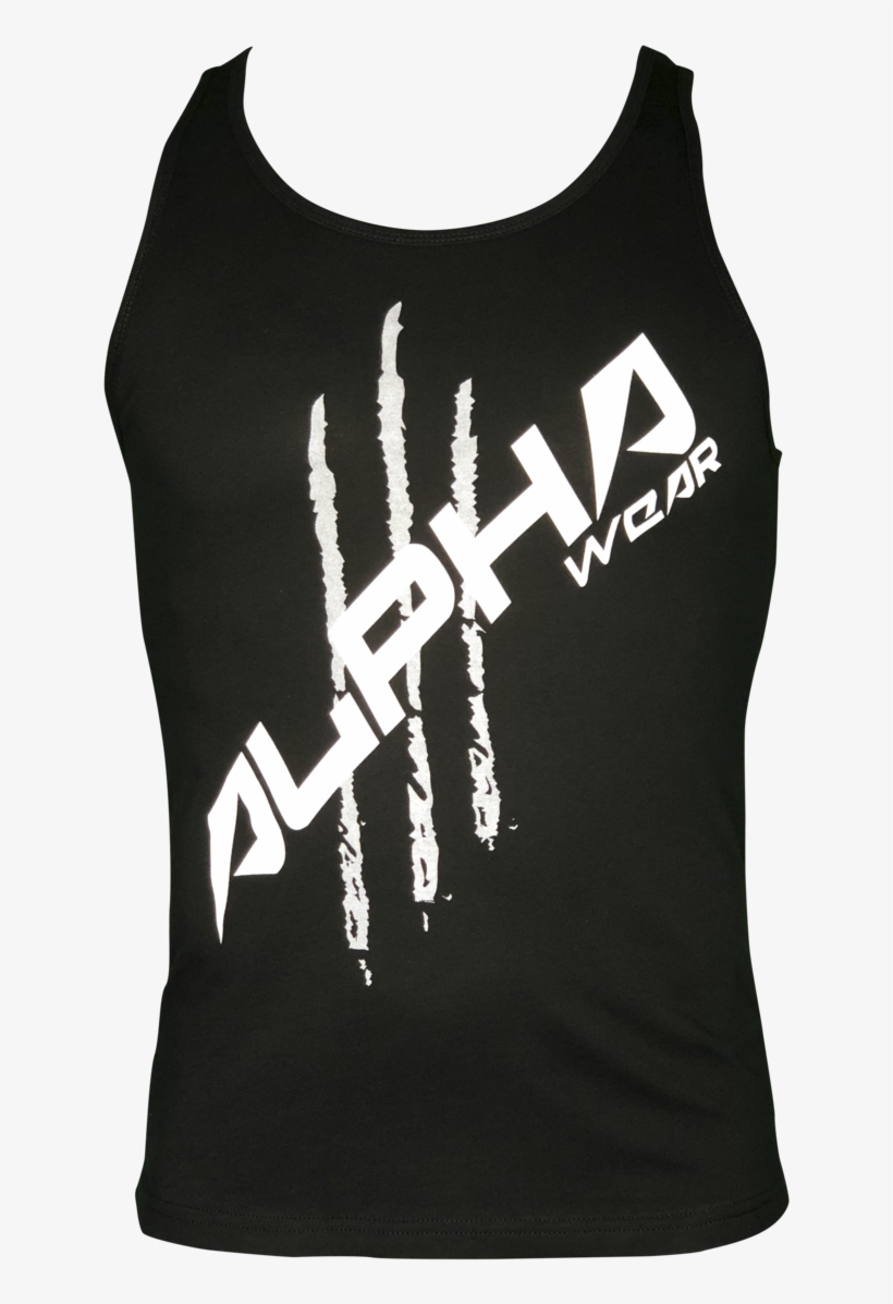 Mens Athletic Tank Top Black Alpha Wear Png Alpha Wear - Alpha Shirt, transparent png download