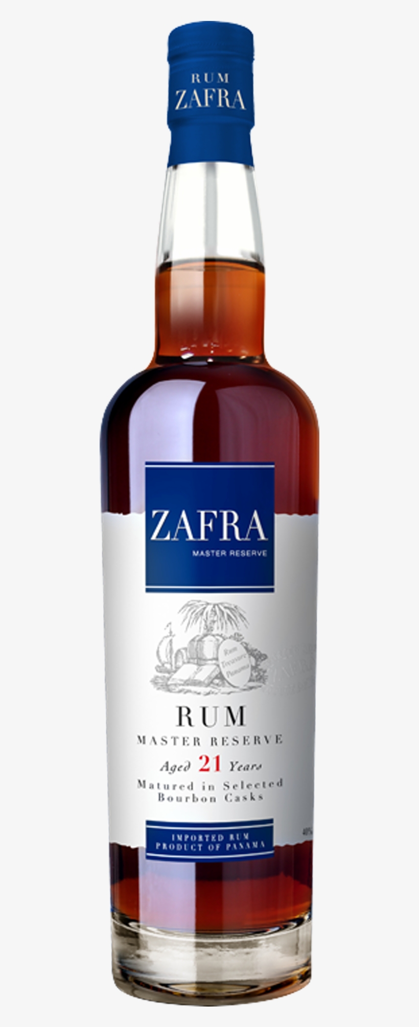 Zafra Master Reserve 21 Year Old Rum 700ml - Zafra 21 Year Old Master Reserve Dark Rum, transparent png download