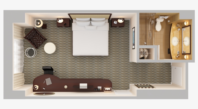 King Deluxe Guestroom - Hilton Orlando Bonnet Creek, transparent png download
