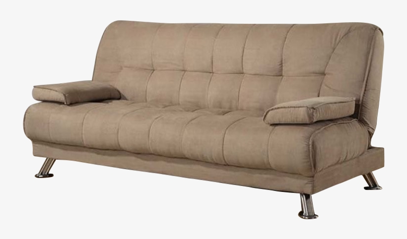 Img - Tan Microfiber Sofa Bed, transparent png download