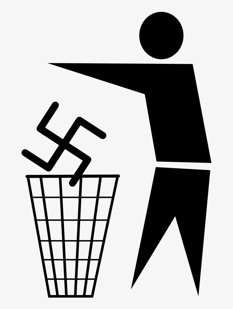 File - Antifa - Svg - Nazi Symbol Crossed Out, transparent png download