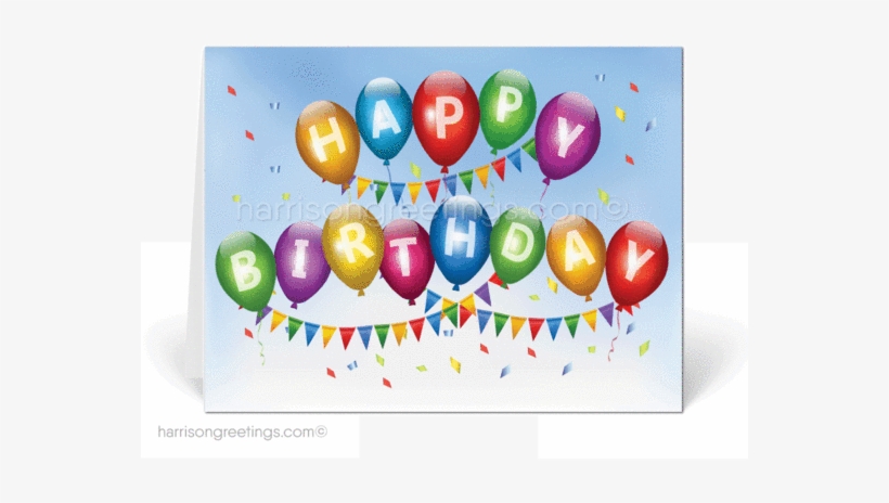 Happy Birthday Cards For Business - Balloon, transparent png download