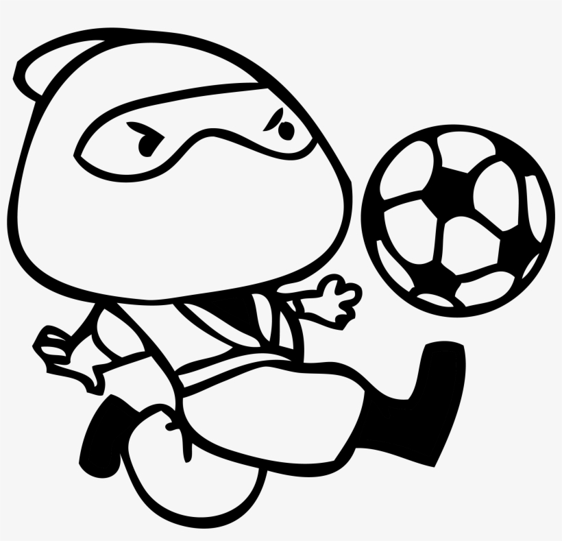 Soccer Ninja Clipart 2 By Brittany - Soccer Ninja, transparent png download