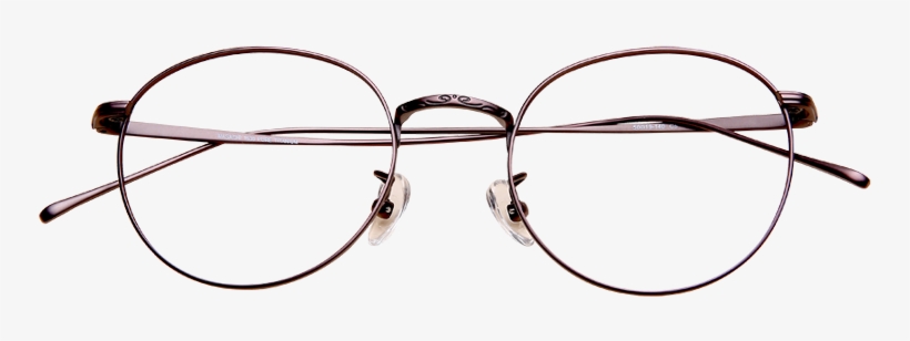 Fine Frame Pure Titanium Glasses Frame Golden Round - Colorfulness, transparent png download