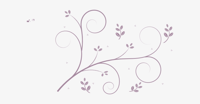 Small - Vine Line Drawing Flower, transparent png download