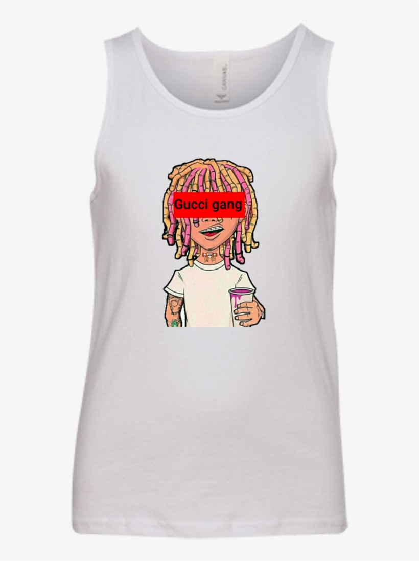 Lil Pump Gucci Gang Youth Jersey Tank T-shirts - Bella + Canvas 3480y Boy's Youth Jersey Tank, transparent png download