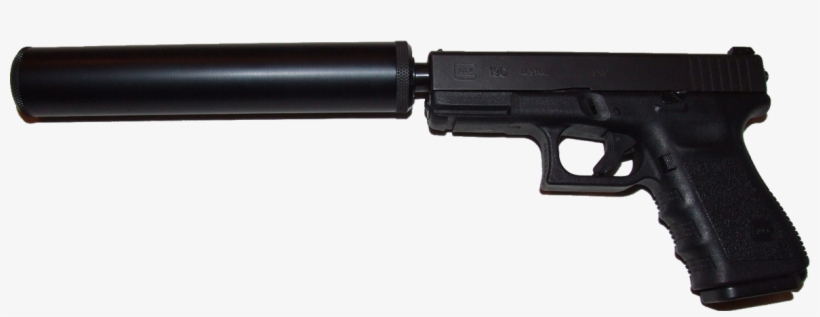 Rds Tactical Silencer On A Glock Mod 26 Barrel - Handgun With Silencer, transparent png download