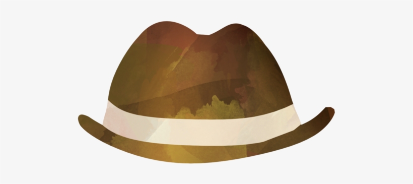 Brown Fedora - Fedora, transparent png download