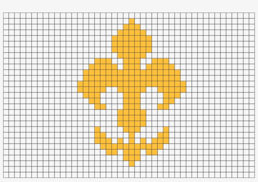 Fleur De Lis Pixel Art, transparent png download
