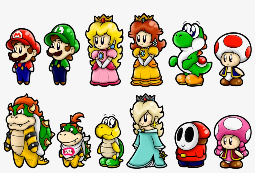 Super Mario Cute Characters 1 By Superlakitu On Deviantart - Super Mario Cute Characters, transparent png download
