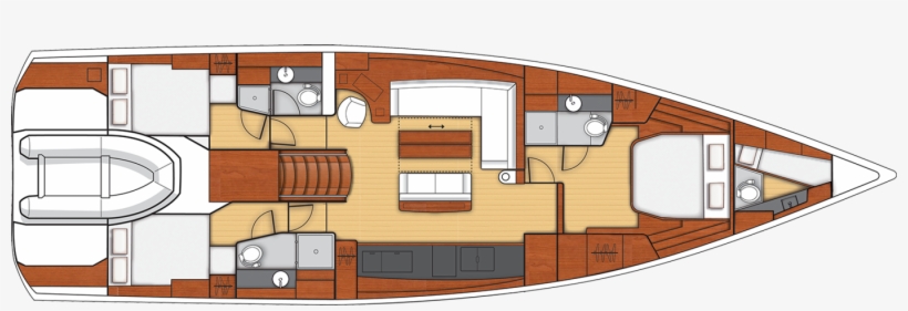Oc 62 3c 3t 1c-e9b5 - Beneteau Oceanis 62 Layout, transparent png download