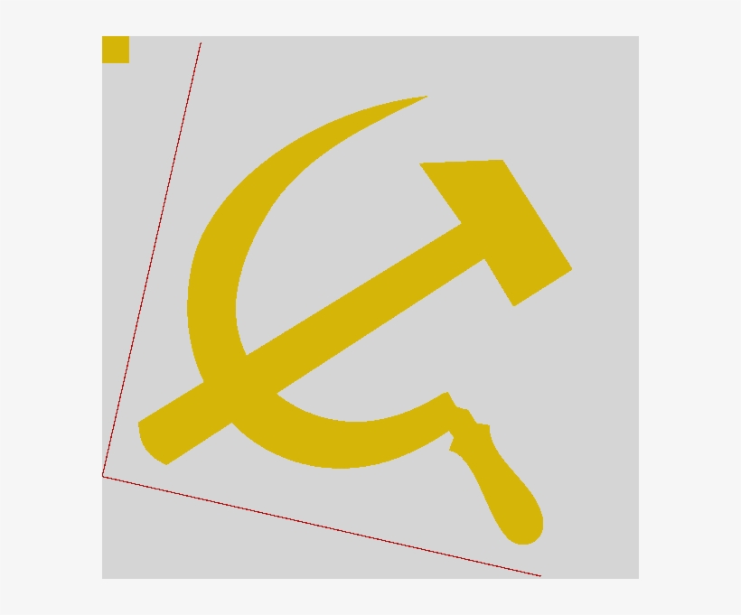 Hammer And Sickle Clip Art At Clker Hammer And Sickle - Yellow Hammer And Sickle, transparent png download