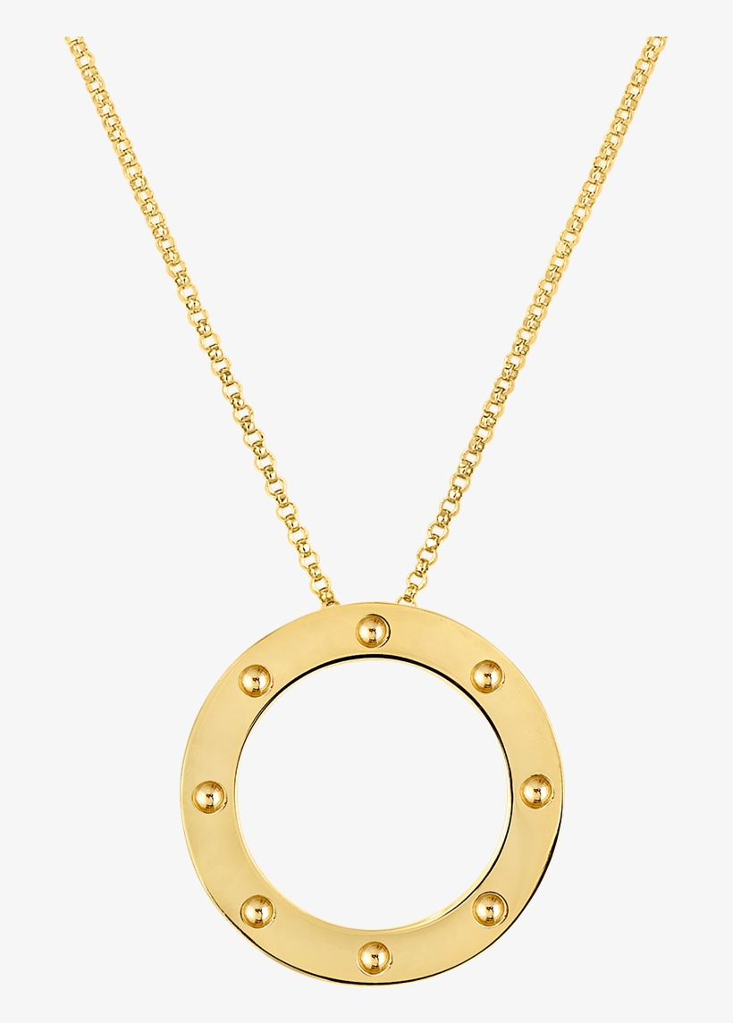 Roberto Coin Pois Moi 18k Yellow Gold Circle - Locket, transparent png download