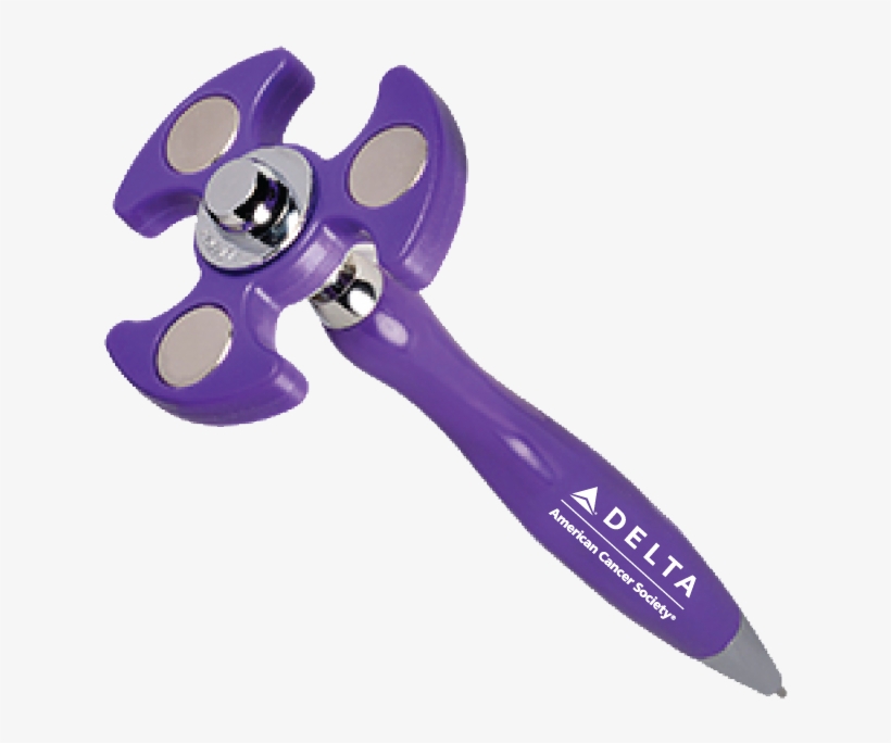 Acs Fidget Spinner Pen - 1 Printable Spinner Pens (purple - Sample), transparent png download